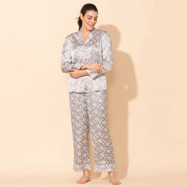 TAMSY - Damen Loungewear Set, Größe L 40, Grau image number 3