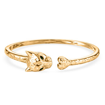 EVER TRUE Nat&uuml;rlicher Chromdiopsid Armreif ca. 19 cm Nickelfreies Messing ca. 0.34 ct