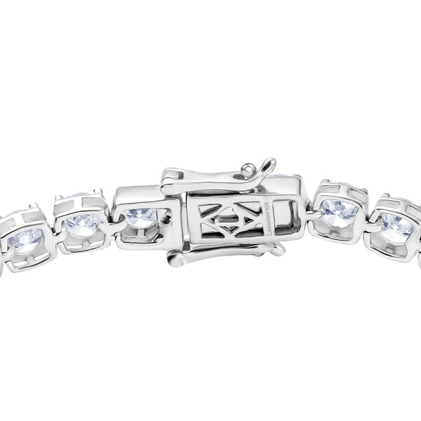 LUXURIANT SGL zertifiziertes VS-EF Labor Diamant 19cm Armband, 925 Silber rhodiniert - 10 ct. image number 4