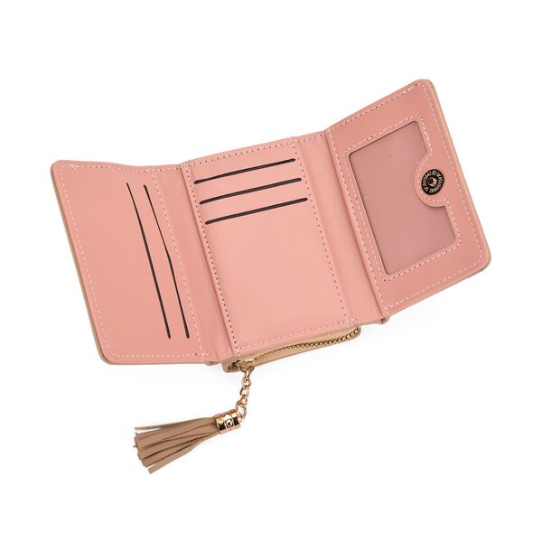 PU-Geldbörse mit RFID-Schutz, 11x8x4cm, Beige image number 5