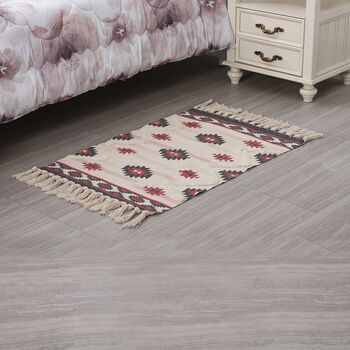 Tufting Teppich mit Quaste, Gr&ouml;&szlig;e: 57x90 cm, Mehrfarbigr