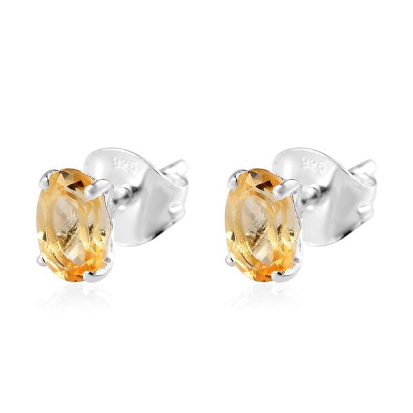 Citrin Ohrringe, 925 Silber ca. 0,92 ct image number 4