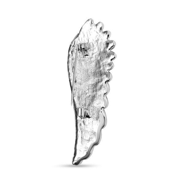 Wei&szlig;er Kristall Brosche image number 4