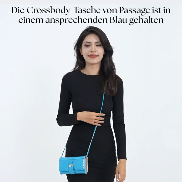 PASSAGE Crossbody Tasche, Blau image number 2