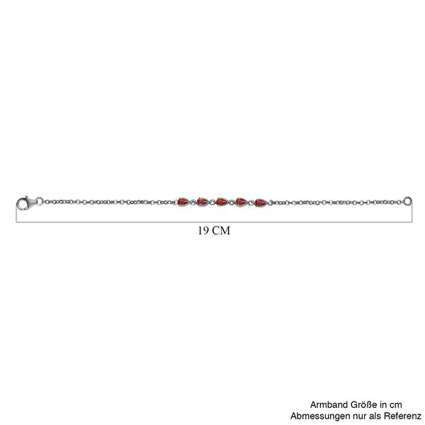 Oranges Saphir-Armband, 19 cm - 1,14 ct. image number 5