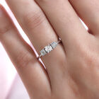Diamant Trilogie-Ring in Silber image number 2