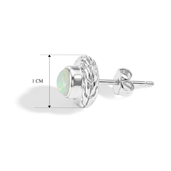 D'Joy AA Nat&uuml;rlicher, &auml;thiopischer Welo Opal Ohrringe 925 Silber ca. 0.66 ct image number 5