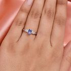 Tansanit und Zirkon Ring - 0,59 ct. image number 2