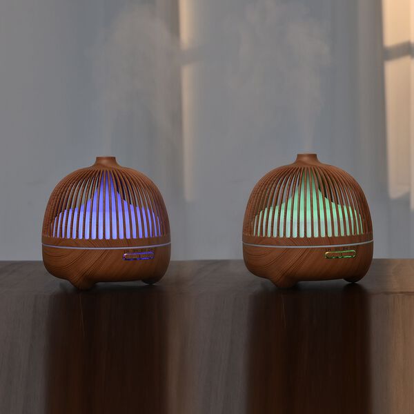 The 5th Season - Luxus-Multifunktions-Aroma-Diffusor mit Fernbedienung mit 6 ätherischen Ölen, Hellbraun image number 2