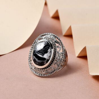 Wei&szlig;er B&uuml;ffel-Ring - 8,97 ct.