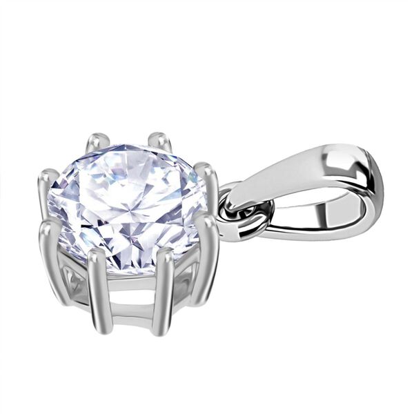 LUXURIANT SGL zertifizierter VS-EF Labor Oktillionschliff Diamant Anh&auml;nger in 950 Platin - 1 ct. image number 3