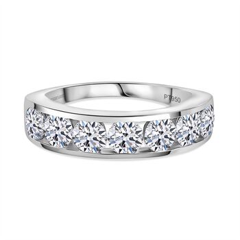 LUXURIANT SGL zertifizierter VS-EF Labor Diamant Ring in 950 Platin - 2 ct.