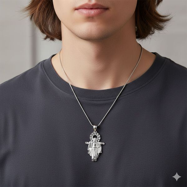 LUSTRO STELLA wei&szlig;er Zirkonia Anh&auml;nger image number 2