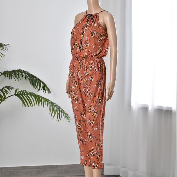 Träger-Jumpsuit mit gesmokter Taille, Rosa image number 3