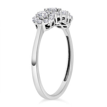 LUXORO IGI zertifizierter SI-GH Labor Diamant Ring in 585 Wei&szlig;gold- 1 ct.