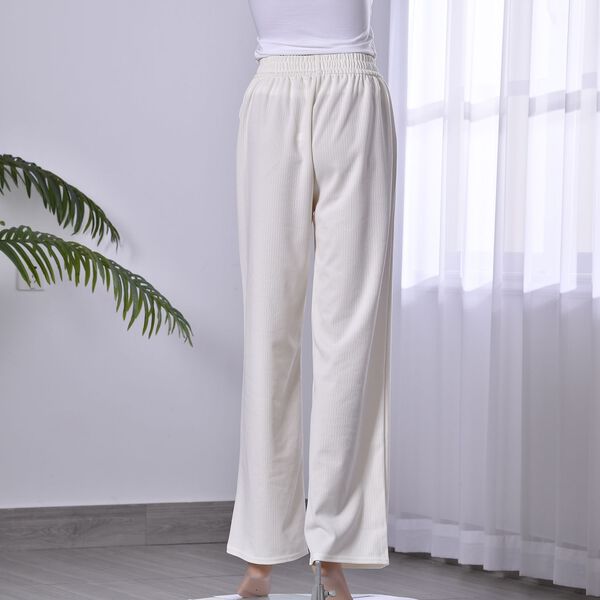 Strickhose f&uuml;r Damen mit Metallketten, Einheitsgr&ouml;&szlig;e, Wei&szlig; image number 2