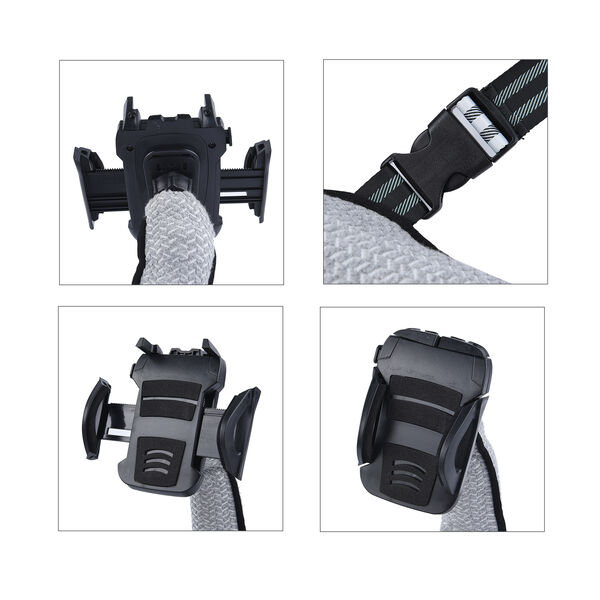 Multifunktionales R&uuml;ckenkissen mit Handyhalterung, Hellgrau image number 6