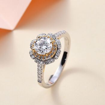 Moissanit Ring - 1,34 ct.