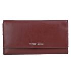 CLOSE OUT - UNION CODE: 100% Echtleder Brieftasche mit Schlangen-Pr&auml;gung und RFID schutz, 19x12 cm, Weinrot