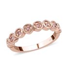 Natürlicher, ungeschliffener rosa Diamant-Ring, 925 Silber Roségold Vermeil  ca. 0,10 ct image number 3