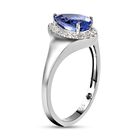AA Tansanit und weißer Diamant-Ring, 585 Gold  ca. 1,79 ct image number 4