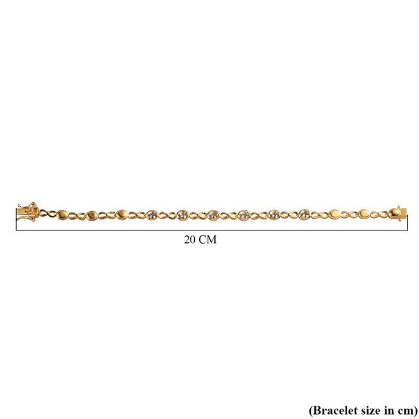 AAA Turkizit Armband, ca. 19 cm, 925 Silber Gelbgold Vermeil ca. 2.40 ct image number 5