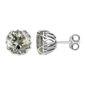AAA Prasiolith Ohrringe - 5,18 ct.