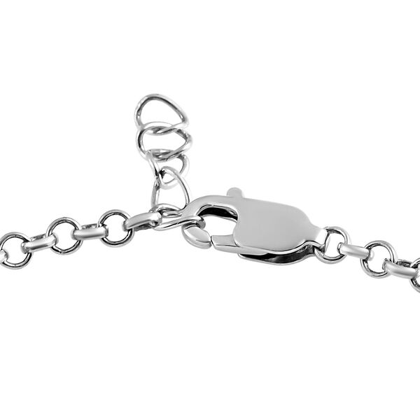 Handgearbeitetes, nat&uuml;rliches Polki Diamant-Armband, ca. 18.5 cm, 925 Silber platiniert ca. 1.00 ct image number 4