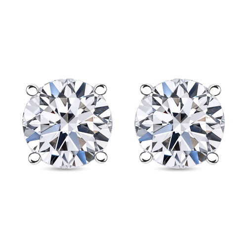 LUXURIANT DIAMOND- SGL zertifizierte VS-EF Labor Diamant Ohrstecker in 585 Weißgold - 2 ct. image number 9