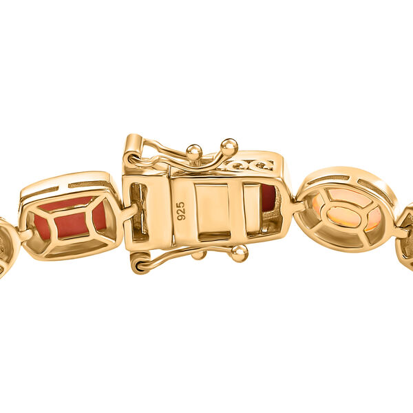 AAA Pfirsich Opal und natürliches, äthiopisches Welo Opal-Armband image number 6