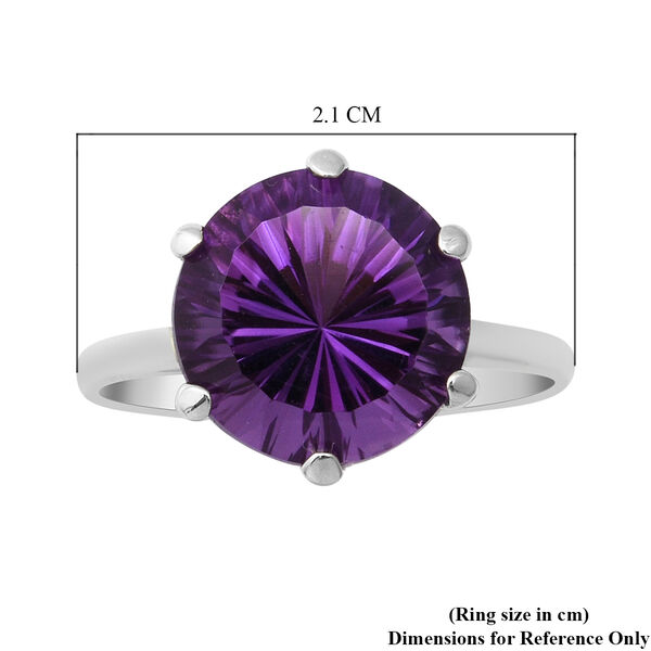 Lusaka Amethyst Solit&auml;r Ring 925 Silber Platin-&Uuml;berzug image number 5
