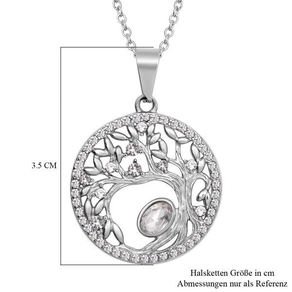 Weißer Kristall-Anhänger mit Kette - 2,60 ct. image number 6