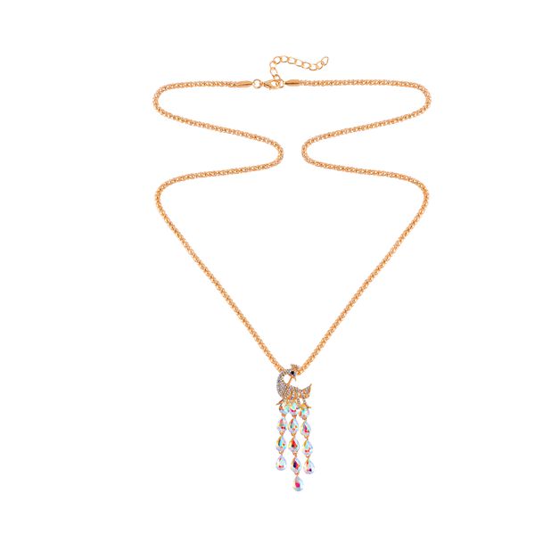 Schwarzer Kristall, Kristall Halskette ca. 70 cm  Std Gelb image number 6