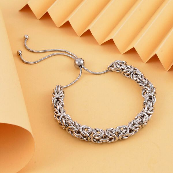 K&ouml;nigskette Armband, Reiner Edelstahl, ca. 15.25cm, silberfarben image number 2