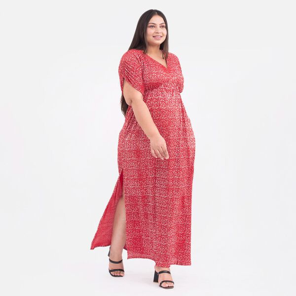 Tamsy - Plissee-Abendkleid, One Size, Rot image number 3