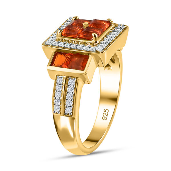 AA Salamanca Feueropal und Zirkon Ring - 1,31 ct. image number 5