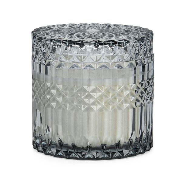 Handgefertige Duftkerze im Glasgef&auml;&szlig;, 50h Brenndauer, Grau image number 8