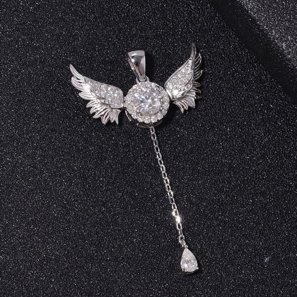 Moissanit Engel Anh&auml;nger - 1,26 ct. image number 1