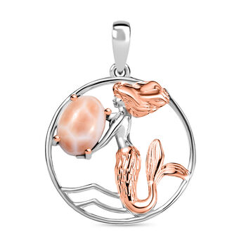 D&rsquo;joy AA Natrolith Anh&auml;nger 925 Silber &Uuml;berlagerung aus Ros&eacute;gold und Platin ca. 1,16 ct.