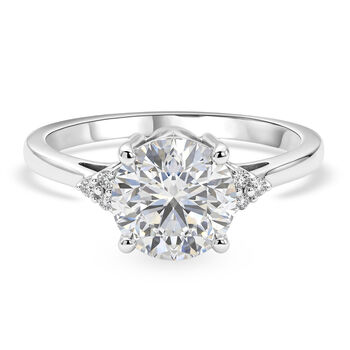 LUXURIANT DIAMOND - Lab Grown Diamant 100 Facetten-GH Ring 925 Silber Rhodiniert (Gr&ouml;&szlig;e 17.00) ca. 2,08 ct