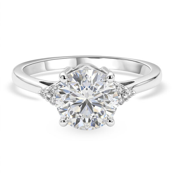 LUXURIANT DIAMOND - Lab Grown Diamant 100 Facetten-GH Ring 925 Silber Rhodiniert (Gr&ouml;&szlig;e 17.00) ca. 2,08 ct
