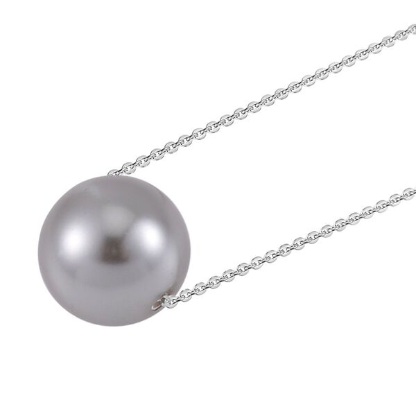 Tahiti-Farben Muschelkernperle Halskette, 43 cm - 4,50 ct. image number 4