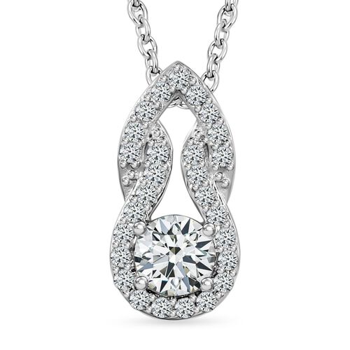Moissanit Anhänger mit 50cm Kette - 0,58 ct. image number 0