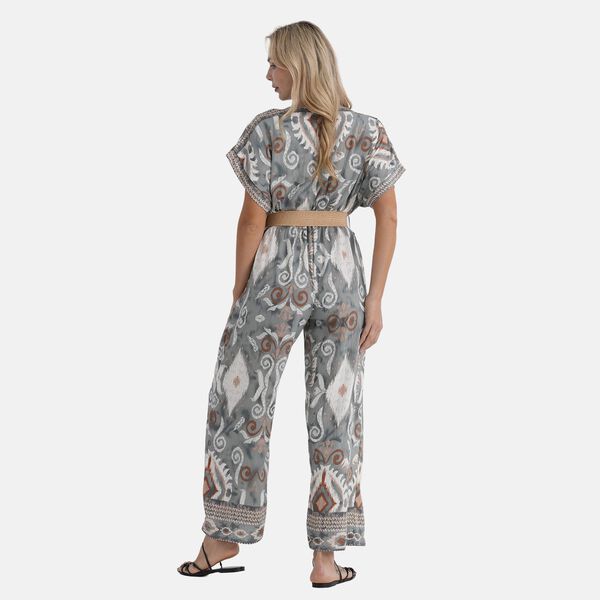 LA MAREY Jumpsuit, mit G&uuml;rtel, 136 cm L&auml;nge, 65 cm Brustweite, Gr&uuml;n image number 3