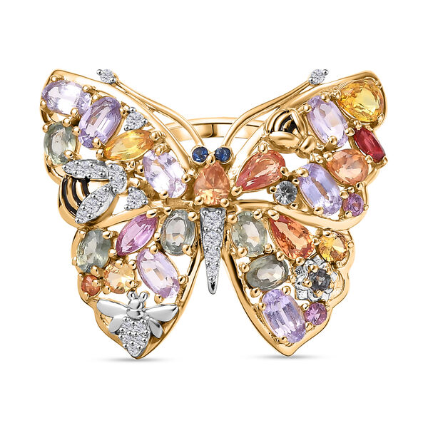 GP Trionfo Collection - Multi-Saphir und Zirkon-Ring - 5,76 ct.