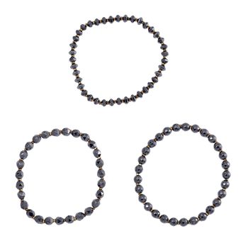 3er-Set- Flexibles H&auml;matit Armband - 210 ct.