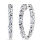 LUXURIANT DIAMOND - Lab Grown Diamant VS-EF SGL zertifiziert Ohrringe 925 Silber rhodiniert ca. 2.00 ct