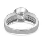 Weißer Zirkonia Ring, 925 Silber rhodiniert, (Größe 17.00) image number 3