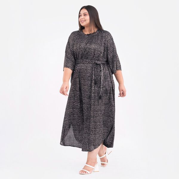 Tamsy: Gala-Kleid mit feinem Plissee, one size, Schwarz image number 3