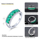 AAA Kagem Sambia Smaragd und Zirkon Ring 925 Silber rhodiniert  ca. 1,72 ct image number 4